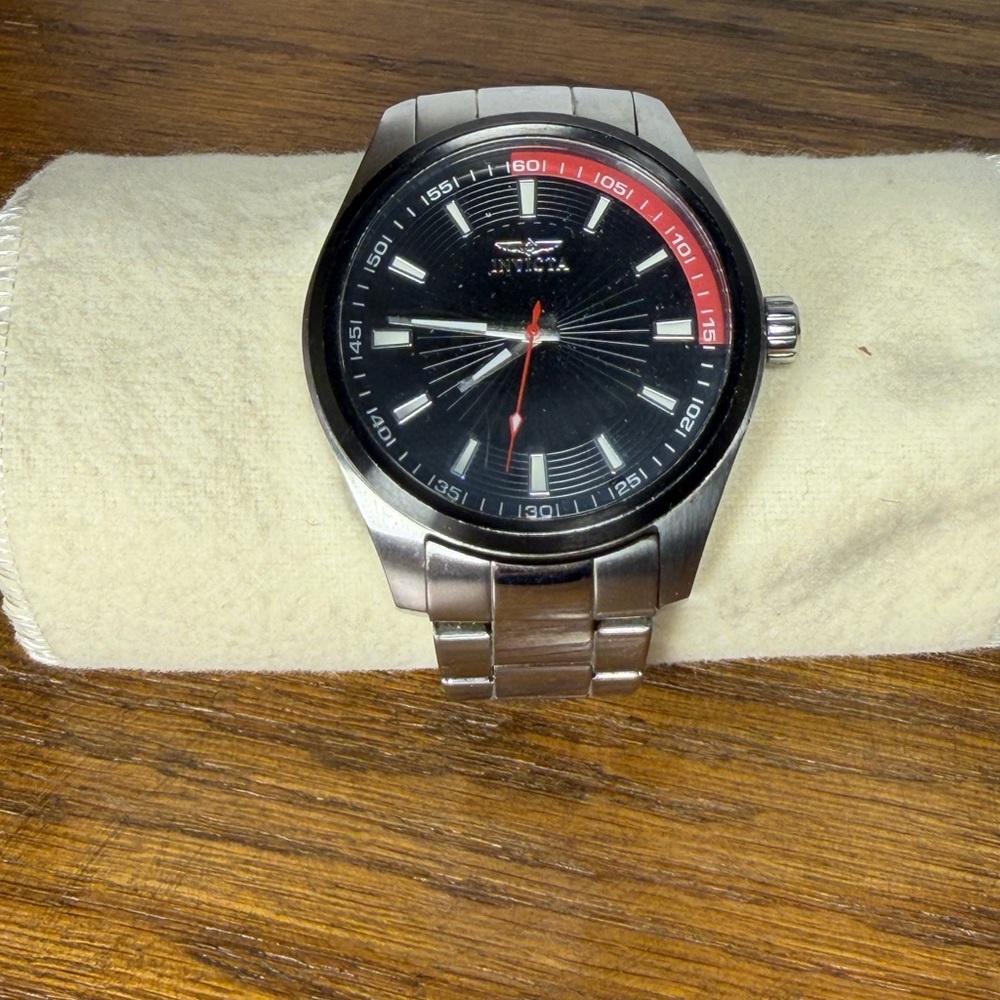 Invicta Men's 12829 Specialty Black Dial Stainless Steel Watch